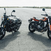 ハーレー X500（左）とX350（右）