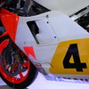 ヤマハ XSR900GP と並んで展示された往年のGPマシン（ジャパンモビリティショー 2023）