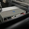 こちらもシート下を利用してインストールしているサブウーファー用のパワーアンプであるJLオーディオのM600/1。