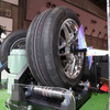 展示されていた発電するホイール「TOPY GREEN WHEEL TECHNOLOGY」