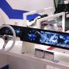 メルセデス『CLA』のコンセプトを実現しているフラットワイドディスプレイ（AGCブース）