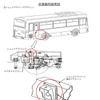【リコール】日野 ブルーリボンII など…テールランプ点かない、車体傾く