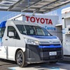 水素エンジン搭載の海外向けトヨタ・ハイエース 新型のプロトタイプ