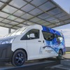 水素エンジン搭載の海外向けトヨタ・ハイエース 新型のプロトタイプ