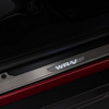 サイドステップガーニッシュフロント部LEDホワイトイルミネーション（ドア開閉・ルームランプ連動／WR-Vロゴ）付／ステンレス製／フロント・リア用左右4枚セット