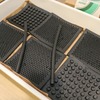 水に反応してゴムの硬度が変化する