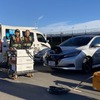 ROADIE V2による充電デモ。電欠レスキューでは、数十kmくらい移動できる分の充電ができればOK。