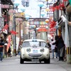 3日目の昭和の町商店街（大分県豊後高田市）にて