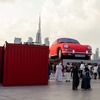 「最も大きなインフレータブル（空気を入れて膨らむ）自動車」としてギネス世界新記録に認定された全長20mのポルシェ911