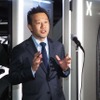 超高速充電システムについて説明するパワーエックス EVCHARGEステーション事業部 部長 森居紘平氏