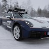 ポルシェ『911ダカール』とスキー界の伝説、氷上で熾烈な対決