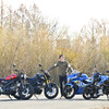 左から、ヤマハXSR125、MT-125、スズキ GSX-R125、GSX-S125