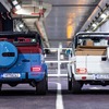 メルセデスAMG G63 ベースのカブリオレ（左）と先代メルセデスベンツ Gクラス・カブリオレ