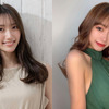 TOM’Sアテンダントの東海林里咲（左）と岡島彩花（右）