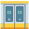 電車のドアのれん