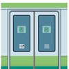 電車のドアのれん