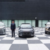 レクサスが9月に発表した新型車3台と渡辺剛プレジデント
