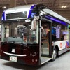 EVモーターズジャパン製大阪・関西万博仕様の大型EV路線バス（ジャパンモビリティショー2023）