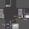 「ITS Connect」による緊急車両存在通知（作動イメージ）