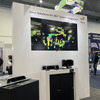 360度センサー LiDAR用カバーガラス「Wideye（ワイドアイ）」の展示。LiDARを様々な位置に取り付け、その環境に応じた最適なガラス技術を提供している