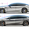 和田智氏の直筆によるメルセデスAMG GT 4ドア（上）とメルセデスベンツ EQS（下）のスケッチ