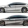 和田智氏の直筆によるメルセデスAMG GT 4ドア（上）とメルセデスベンツ EQS（下）のスケッチ