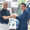 ダティエンタープライズ有限会社の志宇知代表（右）と、ハートアップワールド株式会社の佐藤社長