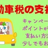 【自動車税の支払いまとめ】キャンペーンやポイントがつく支払い方法で少しでもお得に
