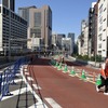 GINZA SKY WALK 2024：土橋入口。この付近からJR線と並行