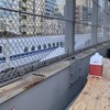 GINZA SKY WALK 2024 モビリティエリア：新幹線との高低差はこんな感じ。手前が東京発の下り線、その奥が東京行きの上り線