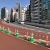 GINZA SKY WALK 2024：西銀座入口。写真中央の車は通常とは逆向きに駐車