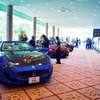 展示エリアのスーパーカーも多くの注目を集めた