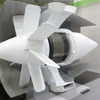 eVTOL用ローター＆ステーター（eモーター）。モックてはなく実機の展示