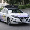 『リーフ』をベースとした、日産のドライバーレスモビリティサービス公道試験走行の実験車両