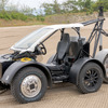 月面探査車用タイヤプロジェクトに使用される新開発のEVテスト車両。