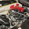 トヨタの1.5リットル4気筒エンジン。従来エンジンより高さが抑えられている