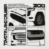 トヨタ・ランドクルーザー300 デザインTシャツ