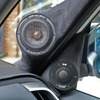 フロントスピーカーの取り付け、特にAピラー／ドアミラー裏のミッドレンジ／ツイーターがお気に入りポイントとなった。