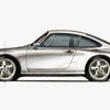 和田智氏の直筆によるポルシェ911（993型）のスケッチ