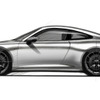 和田智氏の直筆によるポルシェ911（992型）のスケッチ
