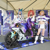 IRF with アズールレーンの参戦マシン「YZF-R1 ESSEX SP 2024Ver.」と3名のレースクイーン