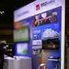 CEATEC 2022のAWS（Amazon Web Service）の一角に出展した「エムスクエア・ラボ」（手前）