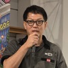 一人乗り小型EV 「mibot」のコンセプトを熱く語る楠CEO。