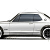 和田智氏の直筆によるハコスカGT-Rのスケッチ