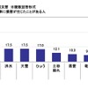 車に損害が生じた自然災害