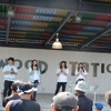 ステージはモトライズの中野真矢さんらによるトークショーも