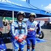 トライアルデモをしてくれた黒山 健一選手（左）と氏川 政哉選手（右）
