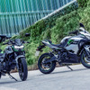 カワサキ Z e-1（左）とNinja e-1（右）