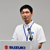 スズキ e-PO チーフエンジニアの福井大介さん（二輪事業本部二輪営業・商品部）