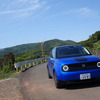 Honda e。鹿児島・長島の農道にて。